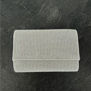 Call It Spring Shimmering Silver Clutch